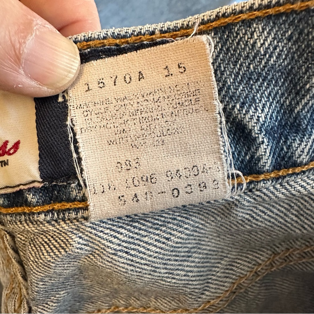 Vintage 1996 Men’s Levis Relaxed Fit 540‎ 38X32 Jeans Zip Fly - Picture 8 of 10